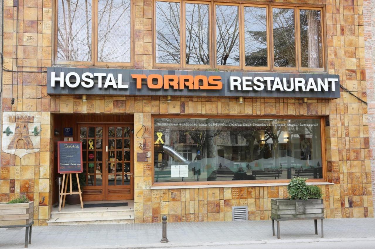 Hostal Torras Sant Hilari Sacalm Dış mekan fotoğraf